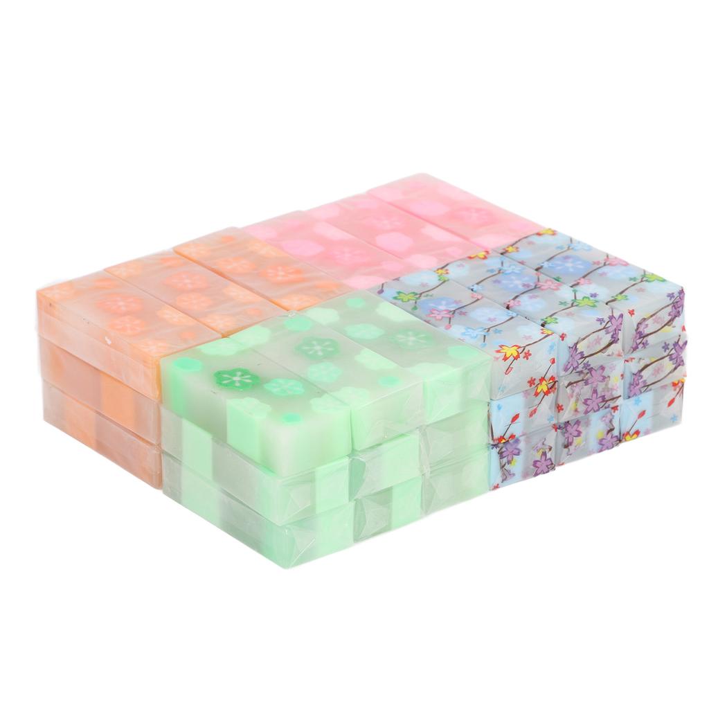 36 ks Gumy na tužky Ovocná příchuť Vzor Sakura Korekční guma Učební pomůcky pro Děti Studenty