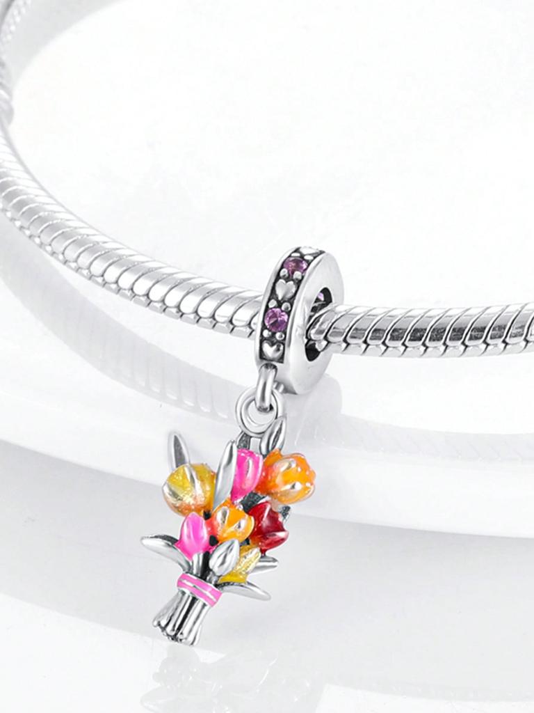Charms Plata Utumnacornsfallen Andflowers Beads For Charmsoriginales Bracelet Beads Jewellery Making Women'S Gift