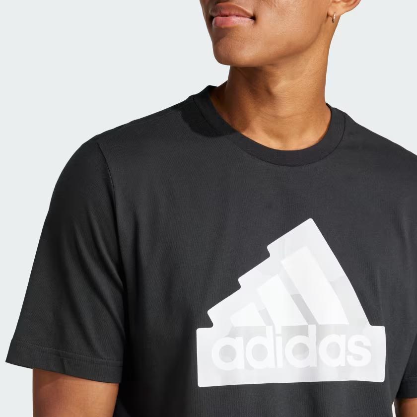 Adidas Logo Crew Neck Short Sleeve T-Shirt Men Tops Black IS2855