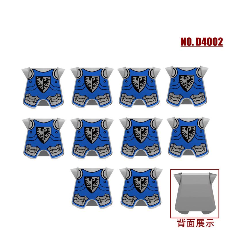 Military Building Blocks Medieval Solider Knights Equipments Mount War-Horse Wolf Flag Vests Shields Fiery Dragon Mini Brick Toy