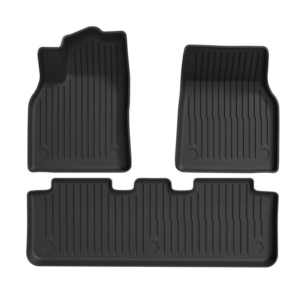 Eco-Friendly TPE Cargo Mats for Tesla Model 3/Y Refresh: All-Weather Front and Rear Coverage