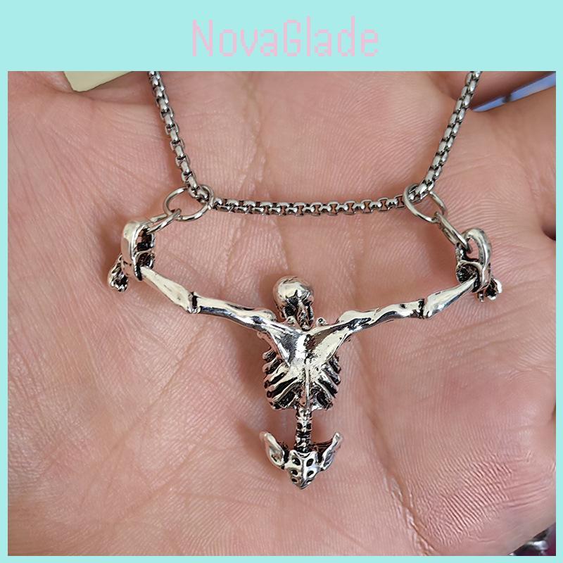 Unique Punk Style Skull Necklace For Men And Women In Stylish Vintage Design
