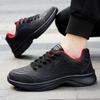 Fashion Running Shoes Men Big Size Casual Outdoor Flat Comfortable Walking Leather Tennis Shoes Lace-up Cheap Sneakers Man
