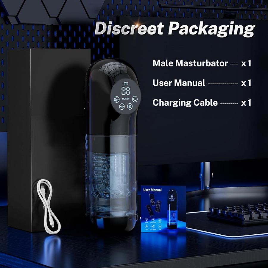 Male Masturbator Cup Automatic Male Masterbation Thrusting Rotating Vibrating Sucking Stroker Adult Sex Toys for Men
