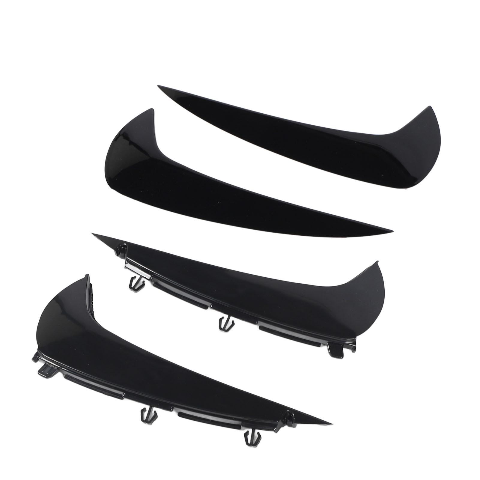 

1 пара спойлеров заднего бампера, крышки воздуховодов, левый, правый, задние боковые сплиттеры, накладки воздуховодов, замена чёрный