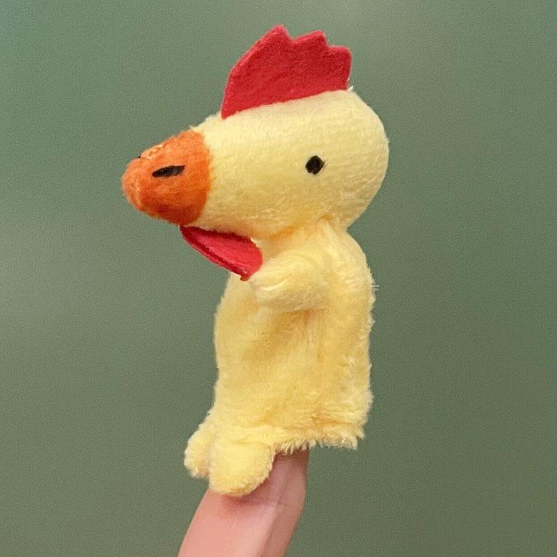 

Милый мультяшный набор пальчиковых кукол-животных - плюшевые куклы «Мышь и кролик» About 8cm