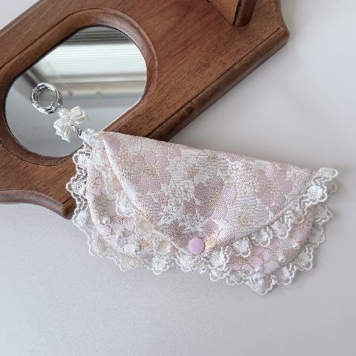 Ins Style Korean Handmade Cloth Love Printing Women's Cloth Glasses Bag Quilted Eyeglasses Pouch Heart Eyewear Storage Case