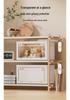 Portable Transparent Book Storage Box with Wheels and Dustproof Cover