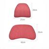 Universal Car Lumbar Support Pillow & Headrest Cushion - Memory Foam Neck/Back Cushion with OEM Car Texture