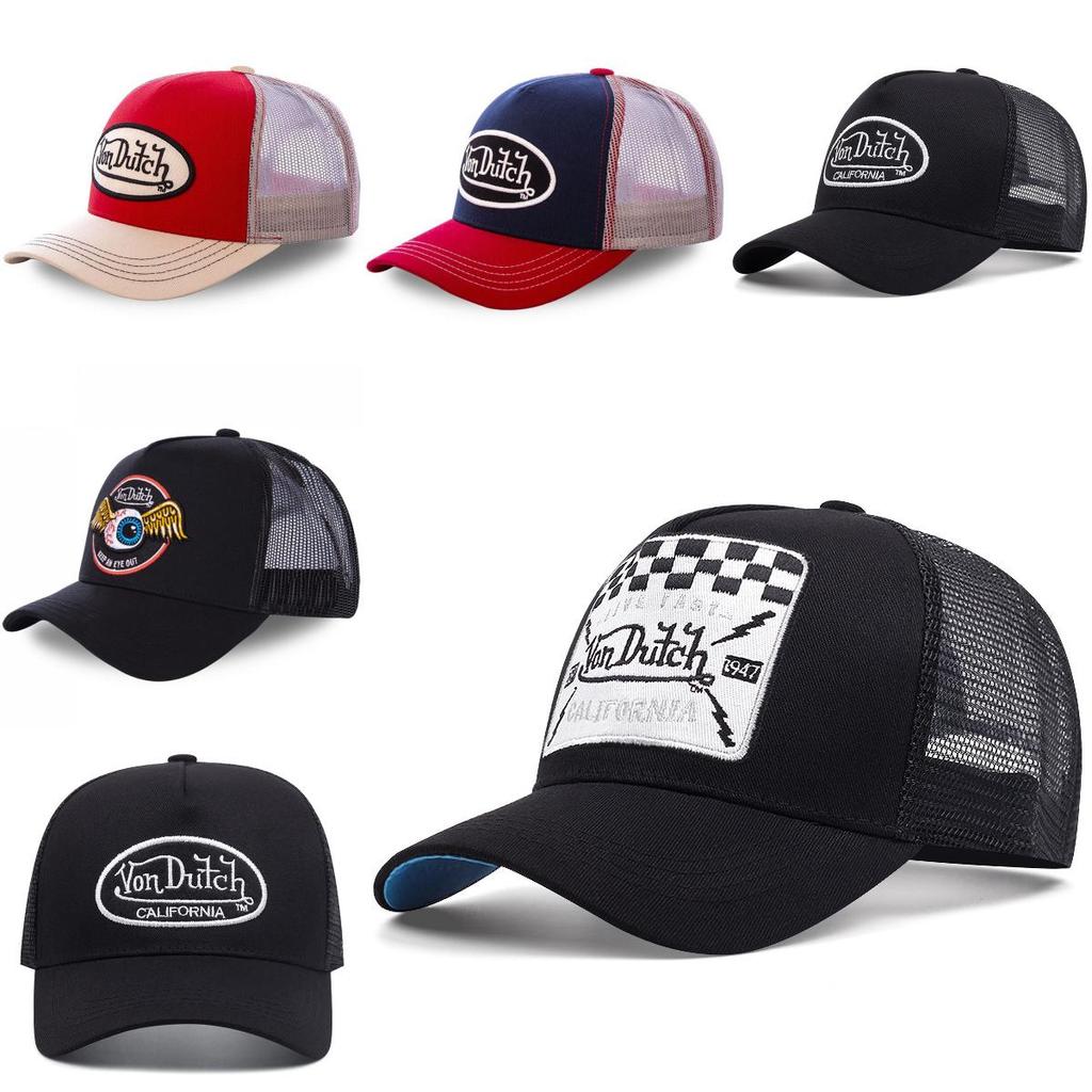 Stylish Vondutch Summer Baseball Cap With Breathable Cotton And Colorful Embroidery