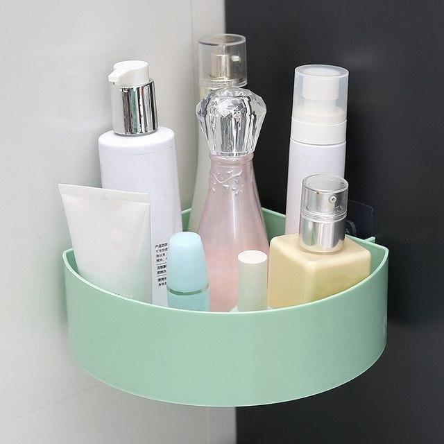 Multifunction Bathroom Storage Suction Holder Shelf Sponge Drain Rack  Kitchen Organizer Sink Kitchen Accessories Bath Baskets