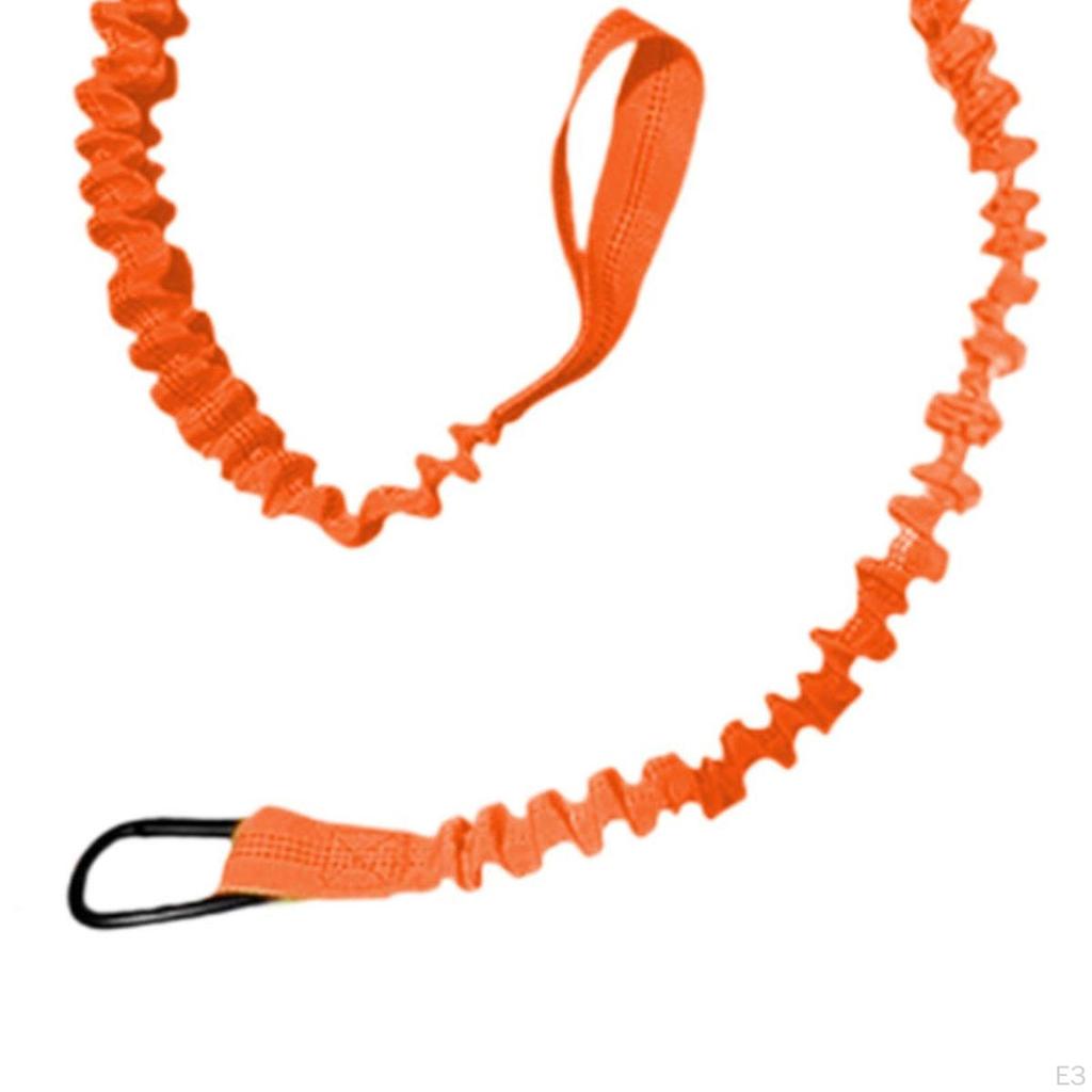 Kayak Paddle Leash Retractable Bungee Cord Fishing Pole Tether Secure Lanyard Rope for SUP