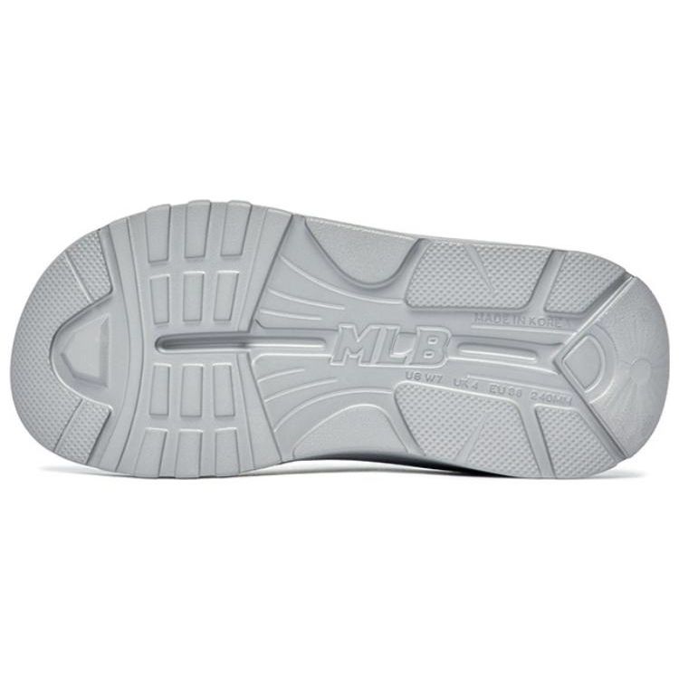 MLB Slipper New York Yankees Thick Sole Fashion Casual Slide Sandals Unisex Footwear Gray Black 3ALPAA123-50GRS