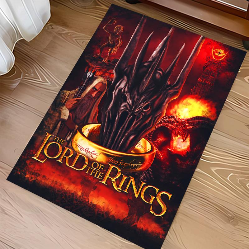 1pc The Lord of the Rings2 Print Area Rug - Soft, Washable Non-Slip Indoor Mat for Office Chairs, Living Room, Home Office Decorative Rug