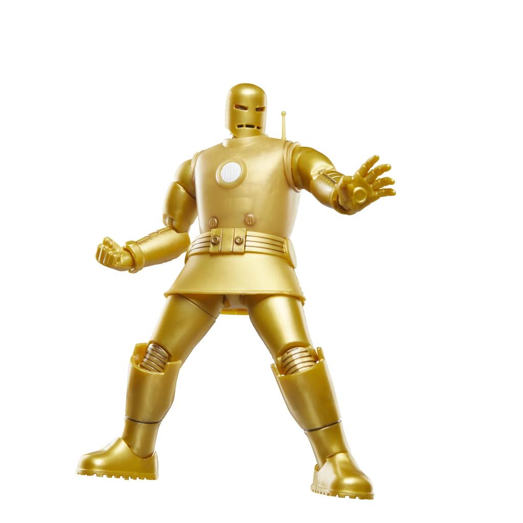 Hasbro Marvel Comics Iron Man Iron Man Comics Collectible Action Retro Design Blister Authentic (Model 01-Gold), 6-inch (15cm) Figure, Packaging,