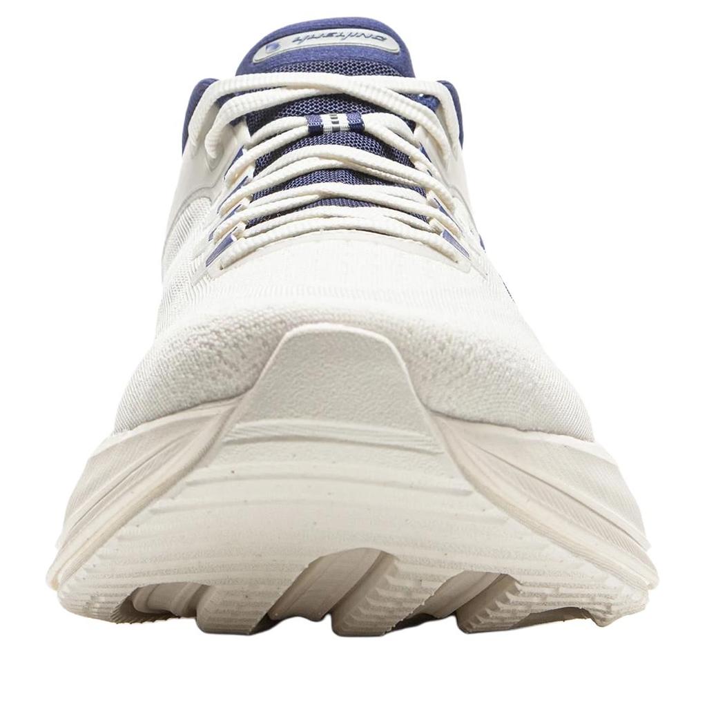 LiNing Yueying 5 Cushioning Abrasion Resistant Breathable Rebound Low Top Sky Wave Technology Running Shoes Men's Ivory ARHV015-15