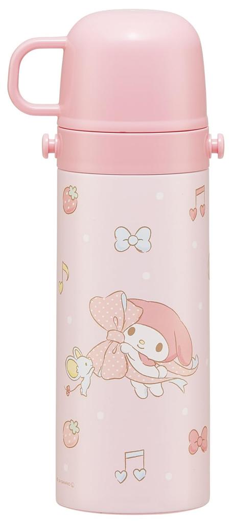 Skater Stainless Steel Water Direct Cup My Big Water Sports Water Children's Bottle, 2-way, Drinking, 470ml, Drinking, 430ml, Lightweight,