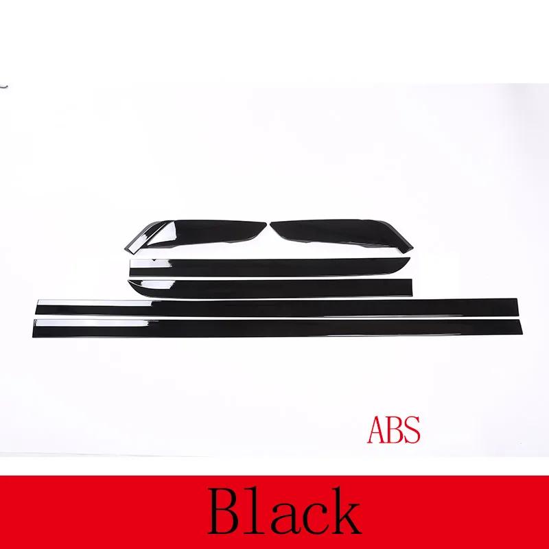 

For BMW 5 Series G30 2018-2026 ABS Glossy Silver/Balck Side Door Trim Side Door Body Molding Strips Cover Trim Car Accessories