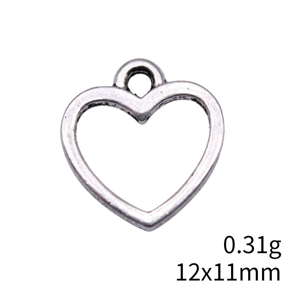 Back To School Charm Bracelet Hollow Peach Heart Charms Pendant Ornaments For Home Male Pendant