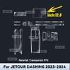 Transparent TPU For JETOUR DASHING  2024 Car Center Console Media Dashboard Navigation Anti-scratch Protector Interior Film