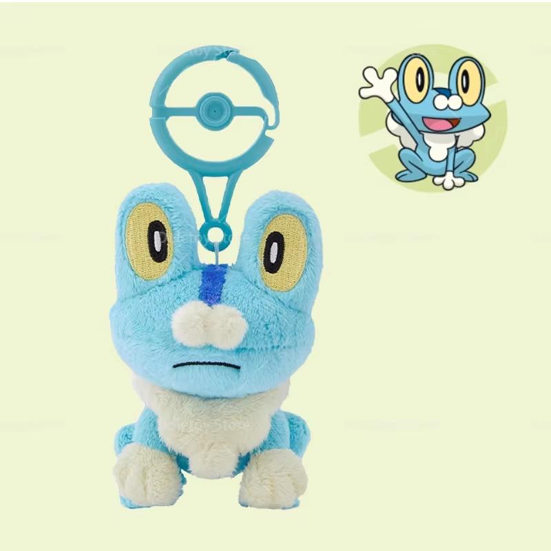 Original Pokemon Plush Key Ring Pikachu Sylveon Eevee Charmander Squirtle Quaxly Pok Sphere Buckle Animation Merchandise Presents