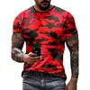 Camouflage Print Men's Tshirt Casual Comfortable Streetwear 3D Summer Outdoor Short Sleeve Crew Neck Sports Top Training T-shirt