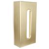 Tissue Box Innovativer rechteckiger Serviettenpapierhalter aus 304 Edelstahl, Gold