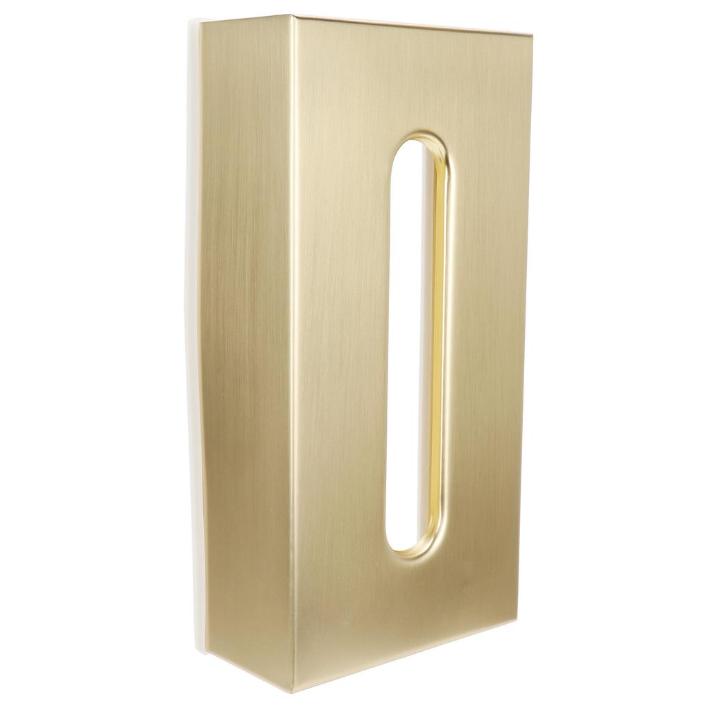 Tissue Box Innovativer rechteckiger Serviettenpapierhalter aus 304 Edelstahl, Gold