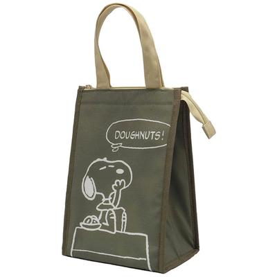 Nakajima Corporation Peanuts Snoopy Kühl- und Warm-Tragetasche mit Zwickel M Khaki 208484-25 H35 x B25 x T17cm