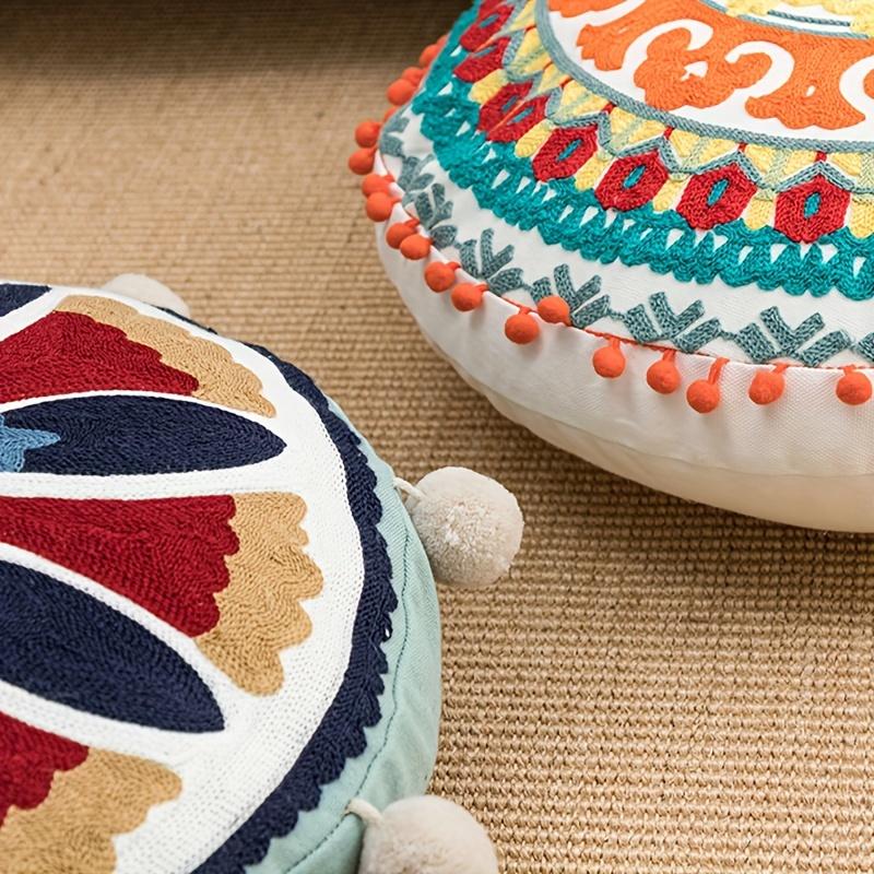 1pc Cozy Moroccan Bohemian Minimalist Pillowcase Soft Neutral Decorative Throw Pillow Cover for Living Room Bedroom and Nursery