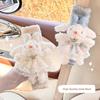 Plush Rabbit Car Seat Strap Pads Shoulder and Neck Protection Safety Belt Cover  Car Interior Decor