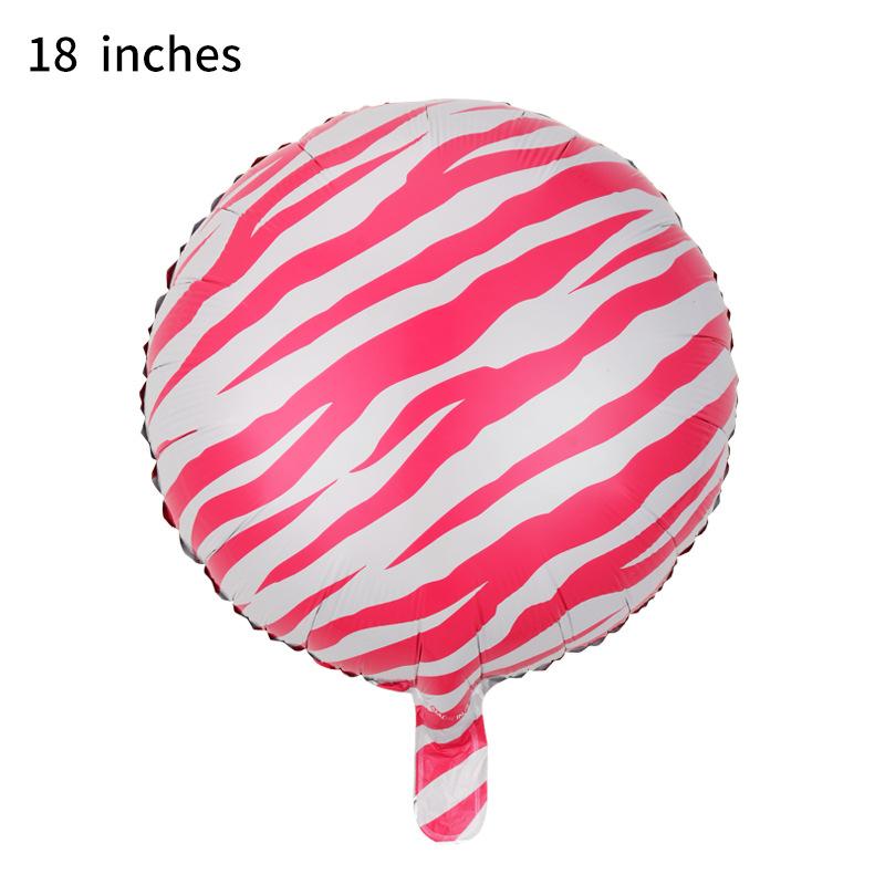 

Animal Pattern Balloon Aluminum Film 18 Inch Ball Animal Spots Decorative Supplies Animal Modeling Theme Accessories red zebra print ball