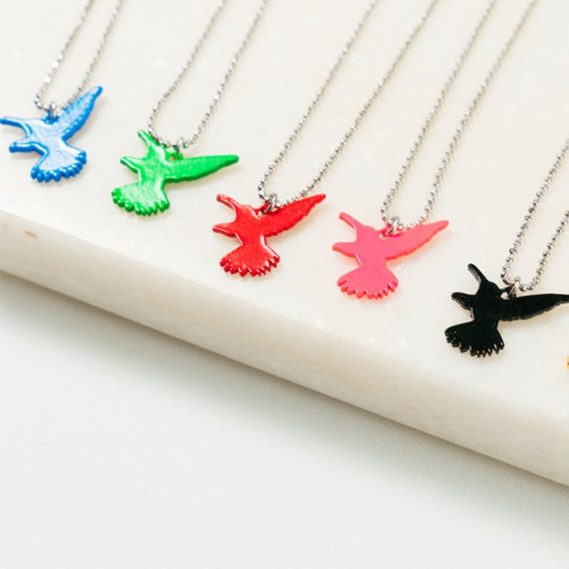 Lanterna Hummingbird Silhouette Necklace (8colors)