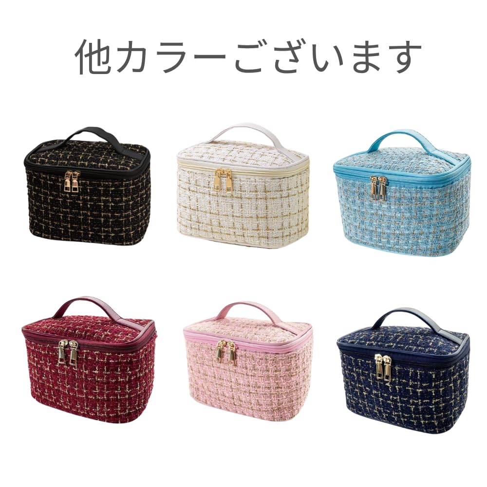 ARESACHI Large Capacity Cosmetic Portable Vanity Case Pouch, (Pink)