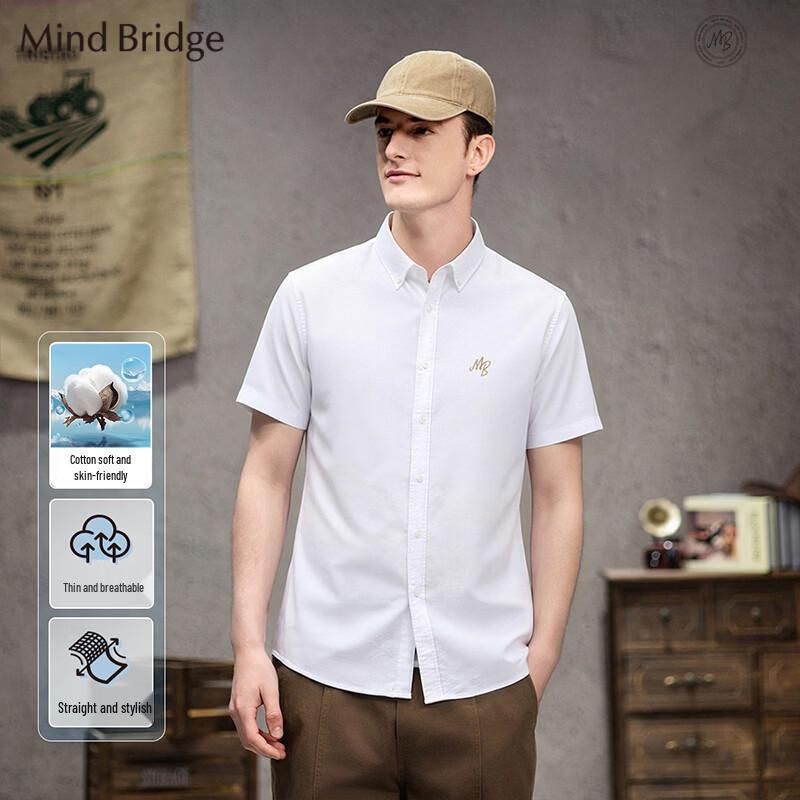 

Mind Bridge Men s Embroidered Short-Sleeve Lapel Shirt 3XL