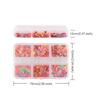 6 Grids Mixed Fluorescent Nail Sequins, Colourful Flower Star Shape Sparkling Flake Decoration Accessories, for Summer Nail Parts