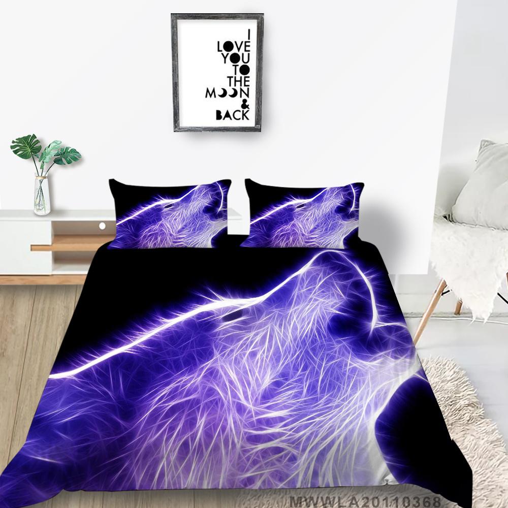 2023 neue Stil Doppel Größe Hause Bettwäsche 3D Wolf Druck Bettwäsche Abdeckung Anzug Einzigartiges Design Modische Bettwäsche Abdeckung Set Bettwäsche Abdeckung