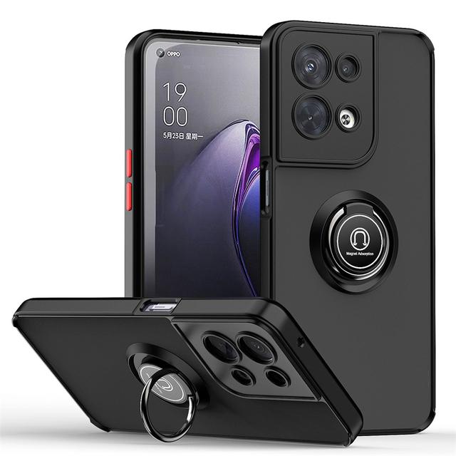 Magnet Matte Case For Oppo Reno 8 7 Z Find X5 Pro Lite A52 A92 A72 A73 A16 A16K A76 A5 A9 2020 5G Shockproof Hard Cover Funda