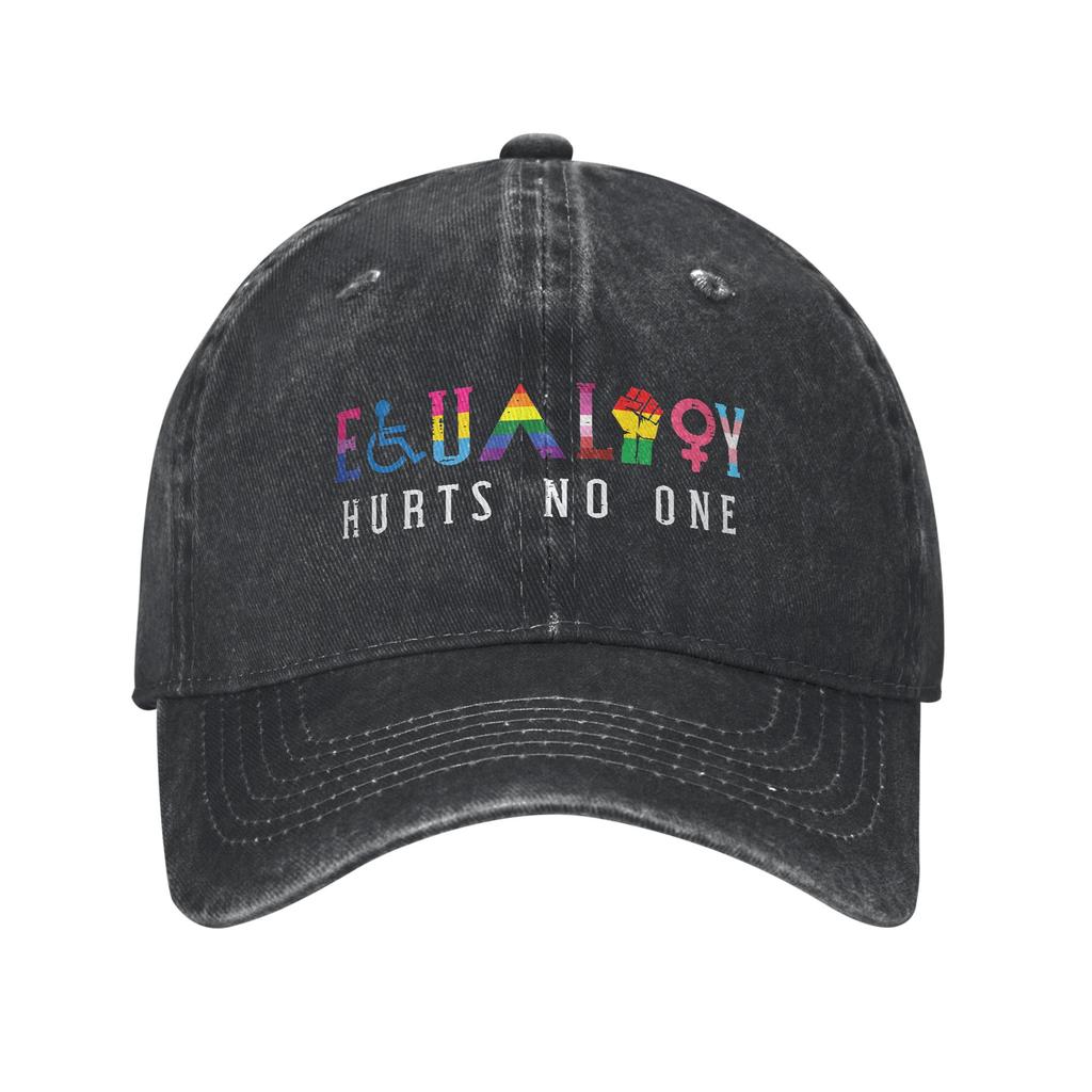 Równość LGBT Duma Świadomość dla Gejów Czapka z Daszkiem Unisex Kobiety Zniszczony Jeans Prany Snapback Kapelusz Outdoor Regulowany Czapki Kapelusz
