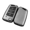 TPU Car Flip Key Case Cover Shell Fob For Seat Ateca Leon FR Ibiza Skoda Octavia Kodiaq