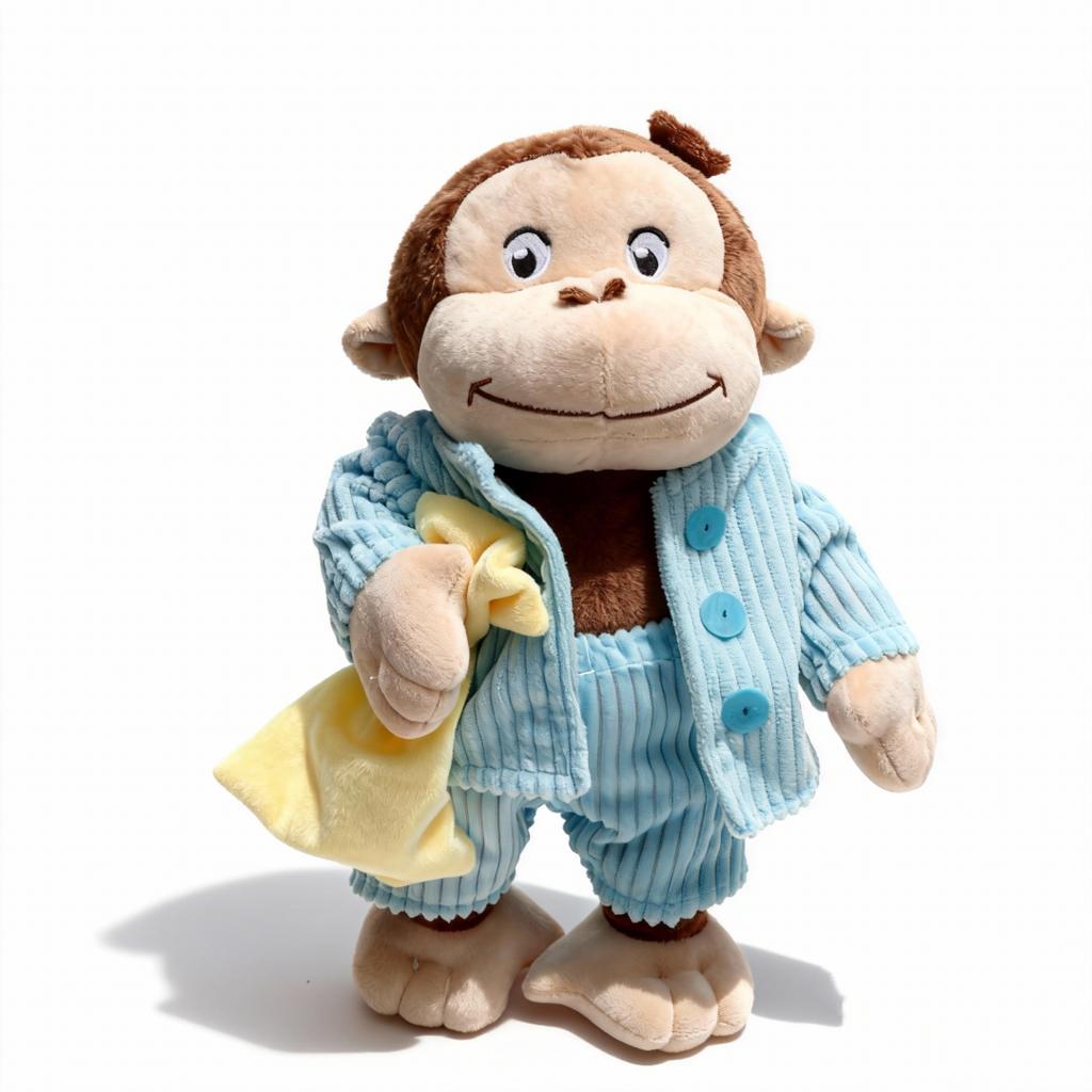 Kawaii Curious George Plush Toys Stuffed Doll Anime Animal Cute Chimpanzee Doll Kids Animation Fans Halloween Christmas Gifts