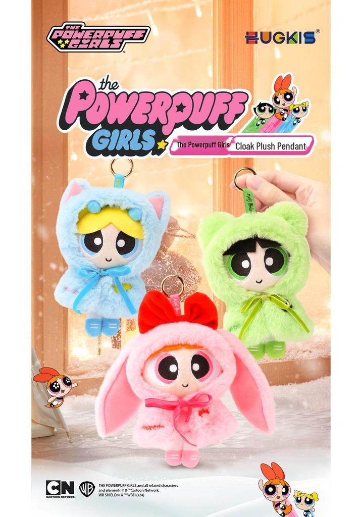 Powerpuff Girls Plush Doll with Winter Cloak and Pendant