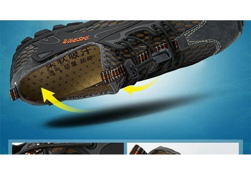 Men's Quick-Dry Non-Slip Outdoor Wading Shoes for Fishing, Hiking, and Mountaineering