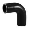X AUTOHAUX Silicone Hose, Black, 1 Piece, 90 Degree Elbow,