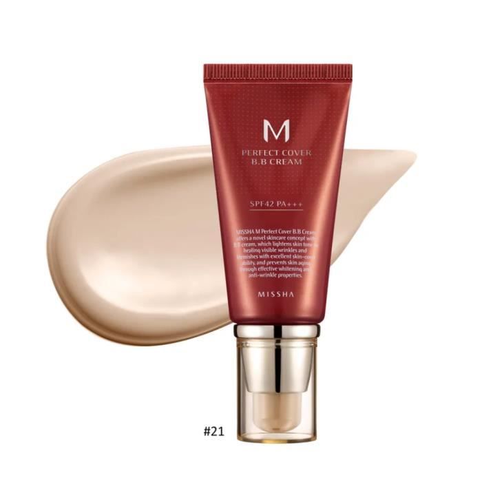 MISSHA M Perfect Cover BB Cream LSF42 Nr.21/helles Beige, 50 ml
