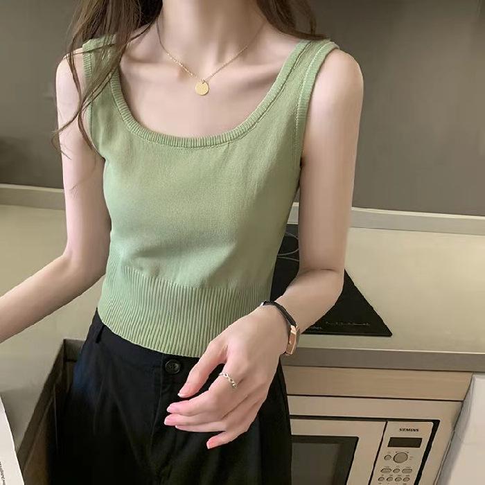 Women's Slimming Sleeveless Ice Silk Tank Top - New Spring/Summer Base Layer