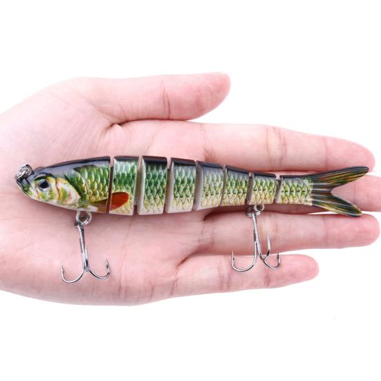 MUQZI Sports Accessory 13.7cm 27g Multi Jointed Fishing Artificial Lifelike Lure Wobbler Swim Bait