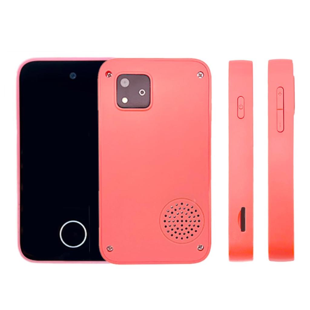 Jian Dětský smartphone Dětský fotoaparát Hračka fotoaparát Bez komunikační funkce Dobíjecí Multifunkční SD karta v balení Hračka Dětský smartphone (Růžový)