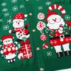 New Christmas cardigan custom autumn and winter European and American loose and versatile men's and women's casual jacquard knitted sweater jacket
