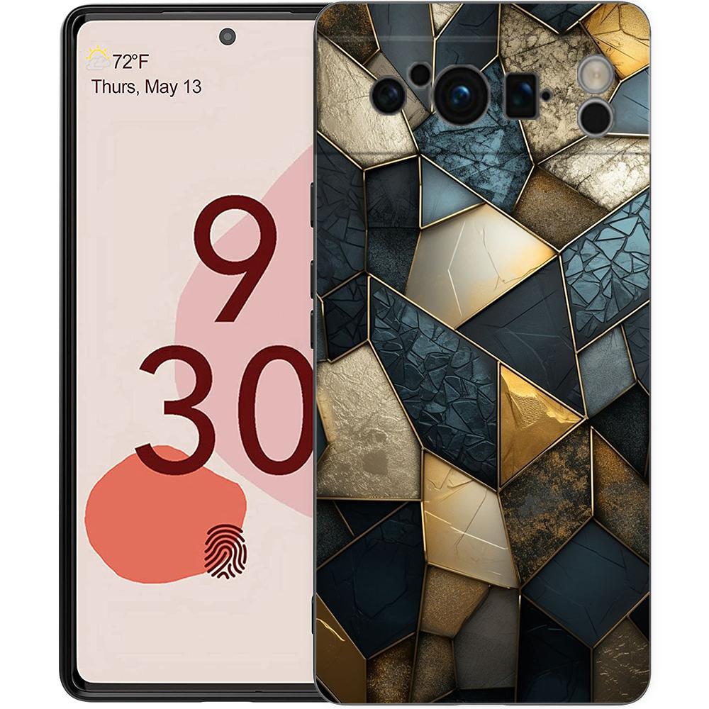 

Чехол для телефона Google Pixel 10 9 8 7 6 7A 6A Pro Ударопрочный Мягкий ТПУ 10 9 Pro XL Защитная Крышка Текстура Складки Coque Pixel 8 A